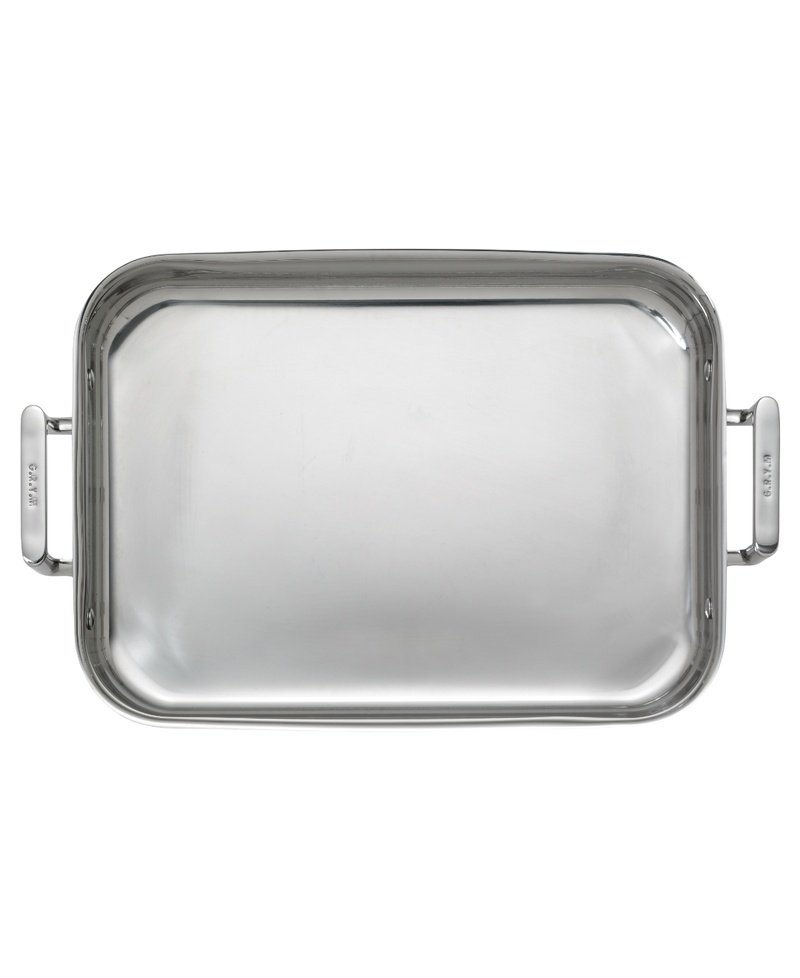 3-PLY STAINLESS STEEL OVEN DISH 35x25CM