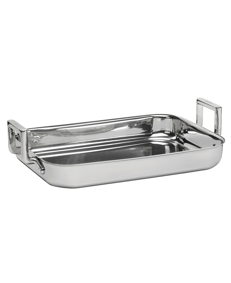3-PLY STAINLESS STEEL OVEN DISH 35x25CM