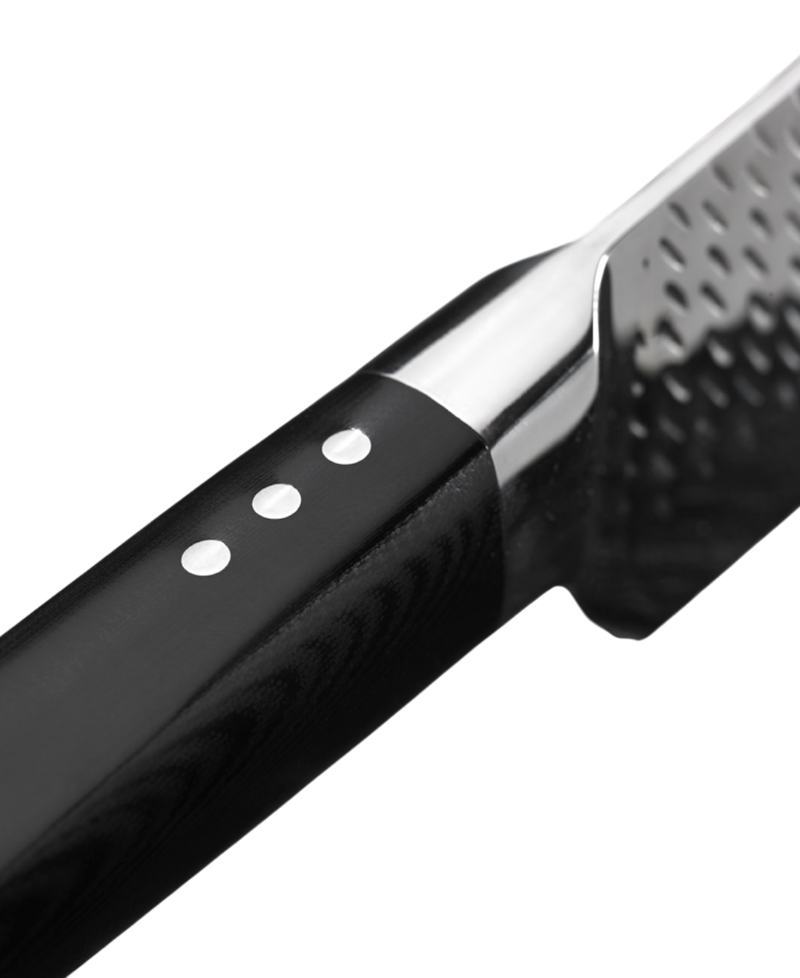 HAMMERED CARBOCHROME SANTOKU KNIFE 17CM - GRYM